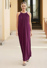 Load image into Gallery viewer, Maxi dress with halter style bow-tie closure

