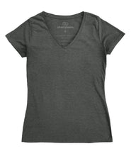 Load image into Gallery viewer, Short sleeve v-neck t-shirt - Heather Grey
